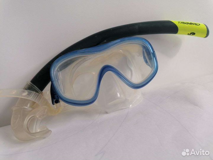 Маска+трубка для подводного плавания Tribord+ласты