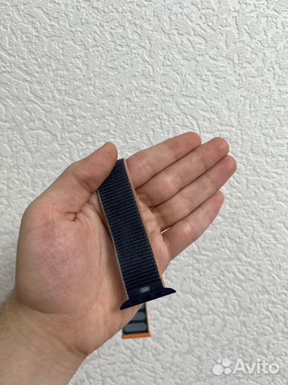 Ремешок apple watch тканевый sport loop синий 44mm