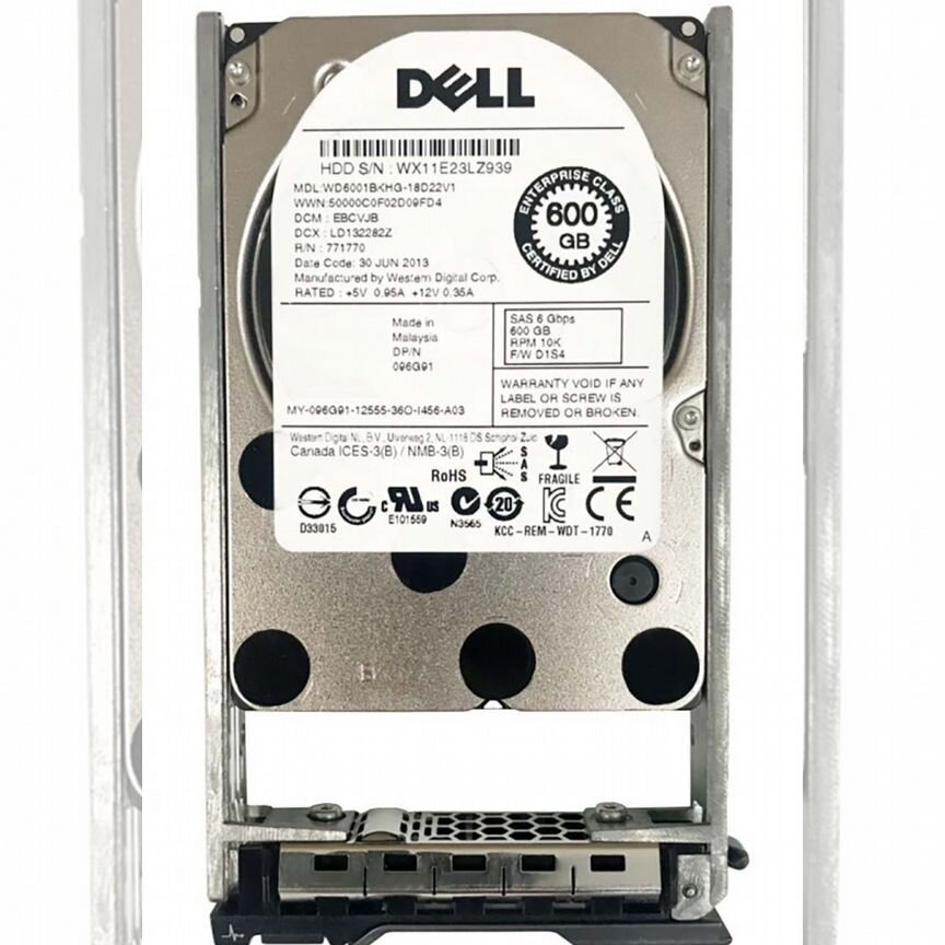 [096G91] Жесткий Диск Dell 96g91 600gb Sas 2,5 096g91