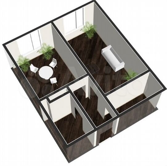 1-к. квартира, 41 м², 1/4 эт.