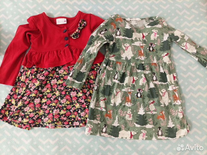 Вещи пакетом для девочки 86-92