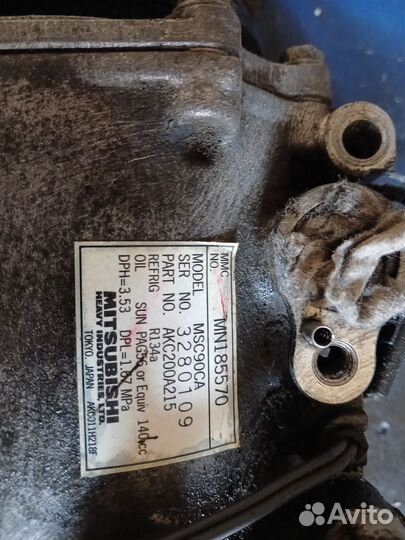 Компрессор кондиционера mitsubishi lancer 9 1.6л