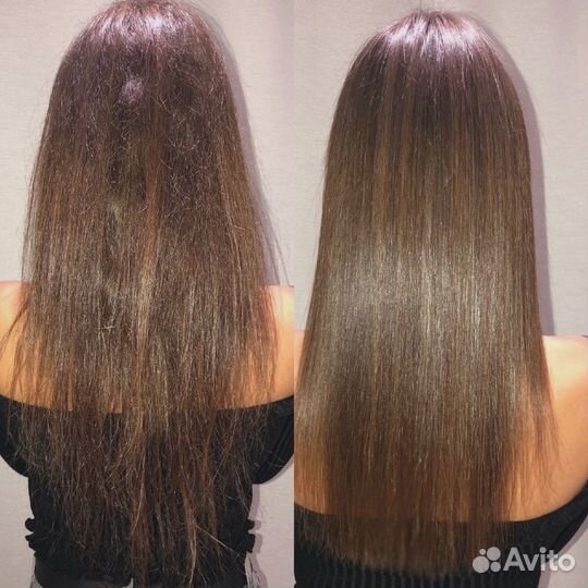 Кератиновое выпрямление волос