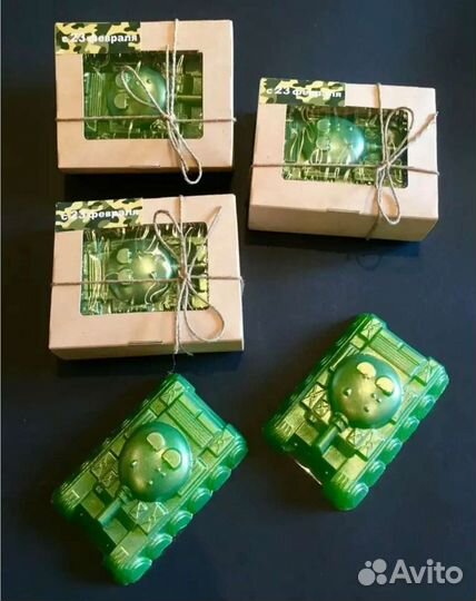 Мыло ручной работы, наборы на 23 февраля