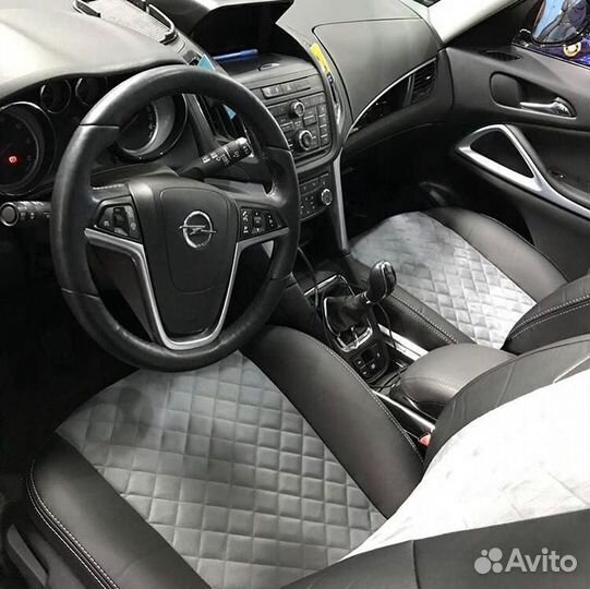 Чехлы алькантара ромб Opel Zafira C от Автопилот