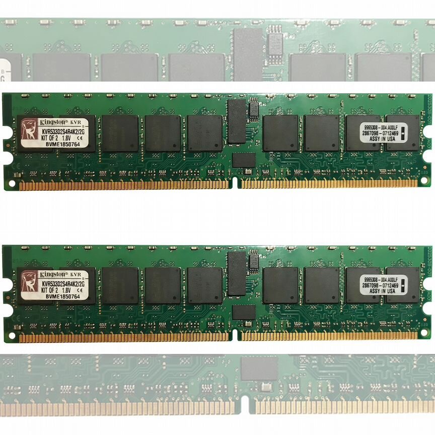 [KVR533D2S4R4K2/2G] Оперативная Память Kingston 2gb Kvr533d2s4r4k2/2g