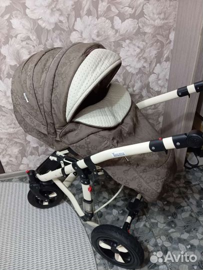Коляска 2 в 1 эко кожа
