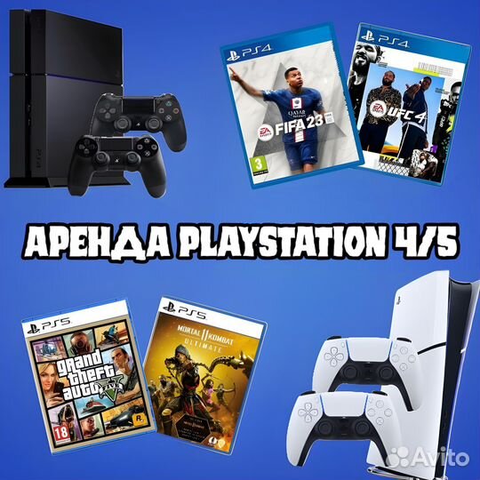 Аренда Playstation 4/PlayStation 5