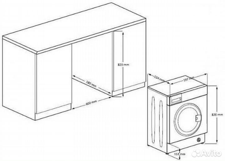 Встраиваемая стиральная машина Beko witv8713 XWG