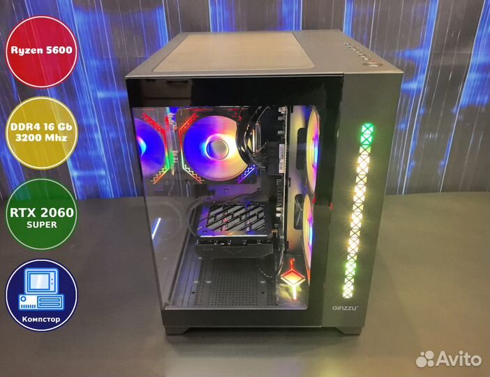 Системный блок AMD5600-RTX2060SUP-16DDR4-ENF68-A520