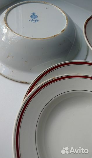 Комплект блюдо Кузнецова на Волхове + 3 тарелки