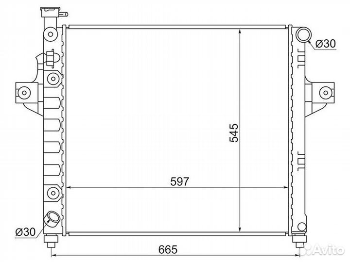 Радиатор Jeep Grand Cherokee 98-05