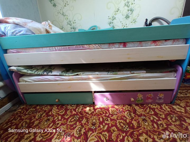 Детская кровать от 3 лет с матрасом бу