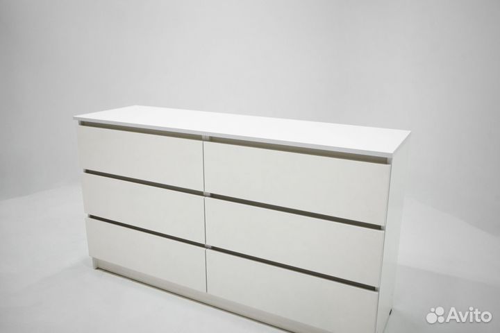 Комод белый широкий