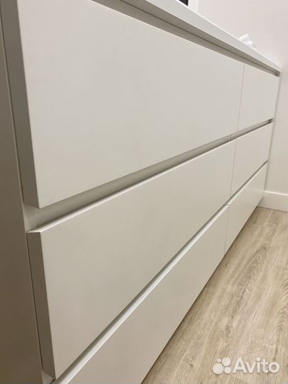 Комод IKEA мальм белый бу