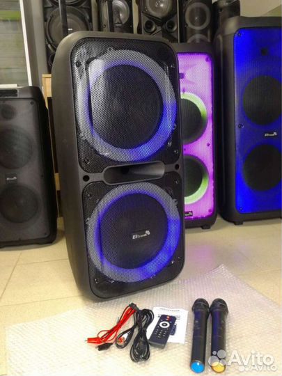Большая блютуз колонка 800ватт Eltronic