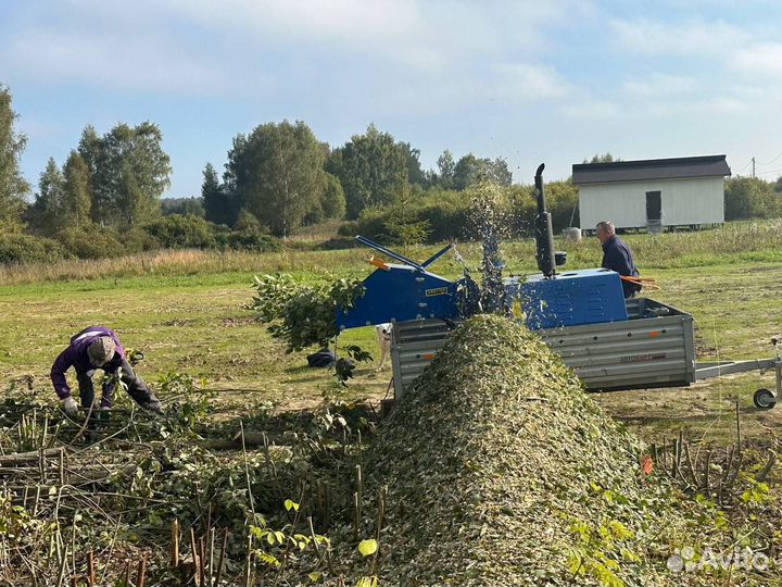 Дробилка, измельчитель дерева аренда в Москве
