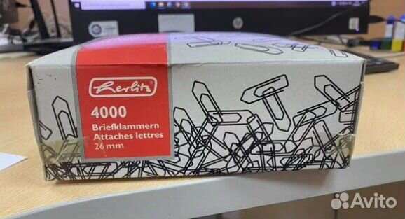 Скрепки 4000 шт 26 мм