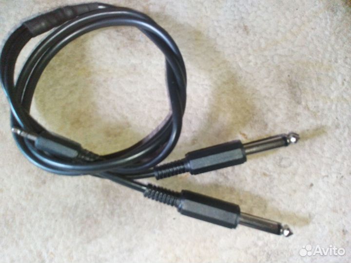 Кабель Jack3,5 - 2Jack6,3mm
