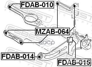 Сайлентблок fdab-015 fdab-015 Febest