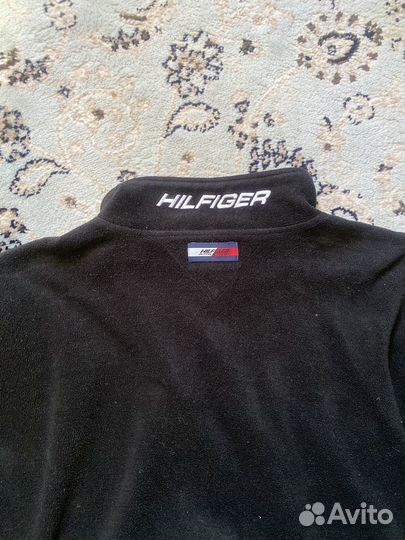 Tommy hilfiger свит шот c молнией из флиса ретро