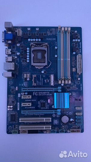 Материнская плата gigabyte ga-z77-ds3h