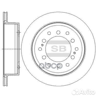 Диск тормозной toyota land cruiser 150 05- задн