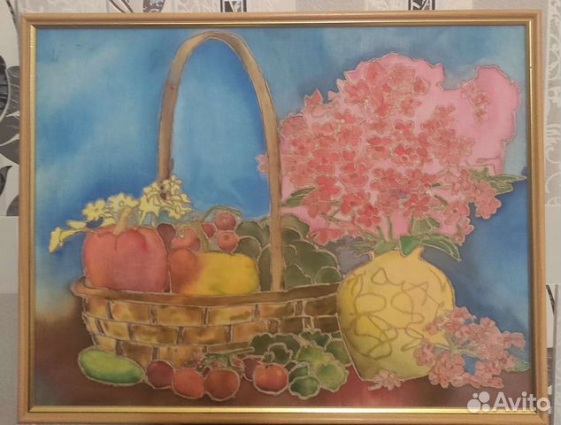 Картина в технике батик