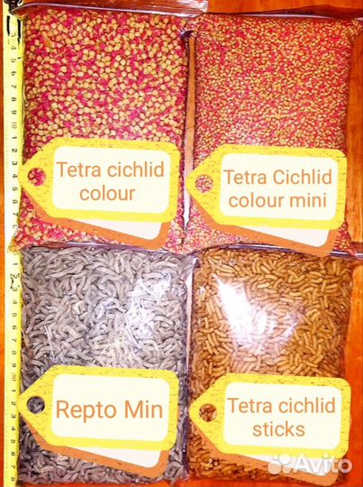 Корм Tetra в ведрах и в пакетах 1л