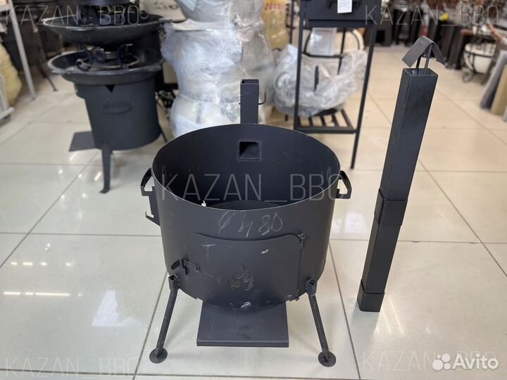 Печь с трубой для казана 22-30 л