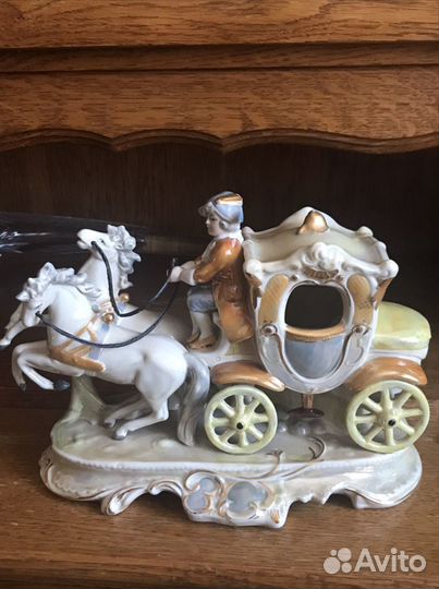 Статуэтка фарфор Гемания Графенталь Карета