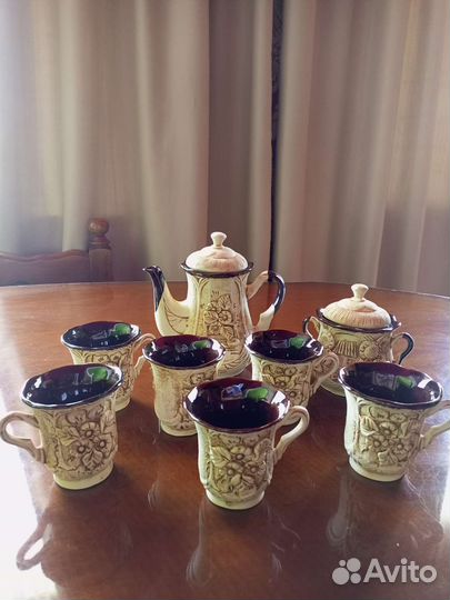 Глиняный чайный сервиз