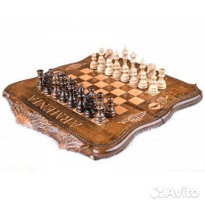 Шахматы - нарды Арарат, новые, ручная работа