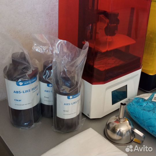 Фотополимерный 3D принтер + мойка/засветка + смола