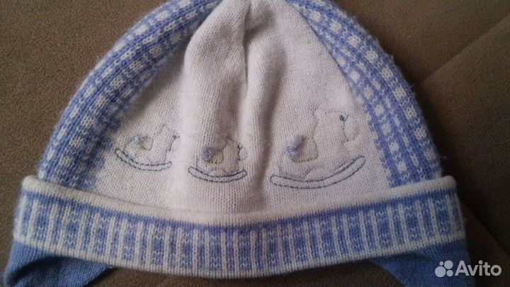 Шапка на мальчика 1-3х лет