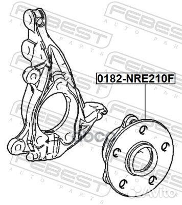 Ступица передняя 0182NRE210F Febest