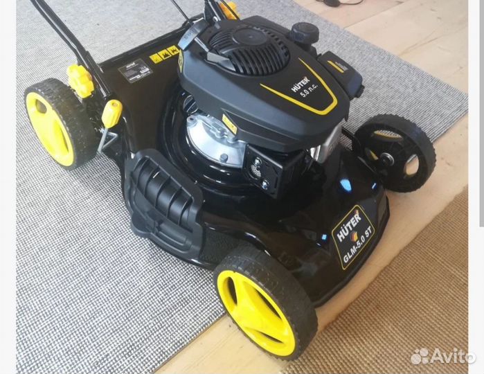 Газонокосилка бензиновая самоходная huter 5л.с