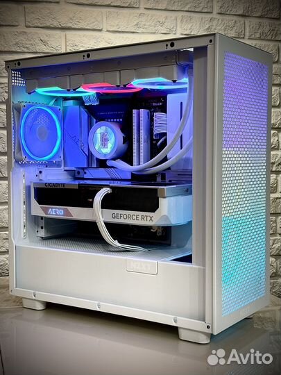 Мощный Белый пк 14700kf, RTX4090, 64gb, 3Tb