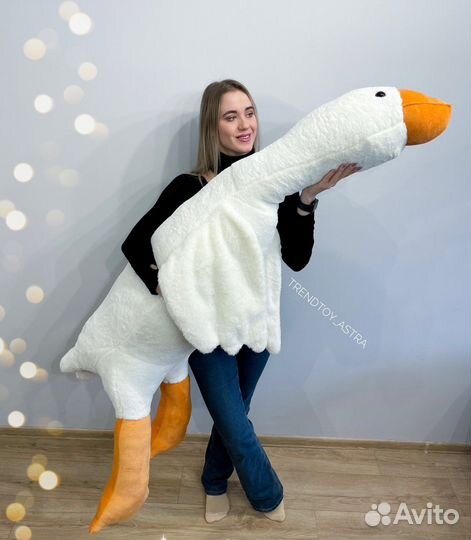 Белый гусь мягкая игрушка