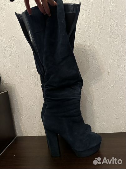 Сапоги женские зимние натуральная замша 36