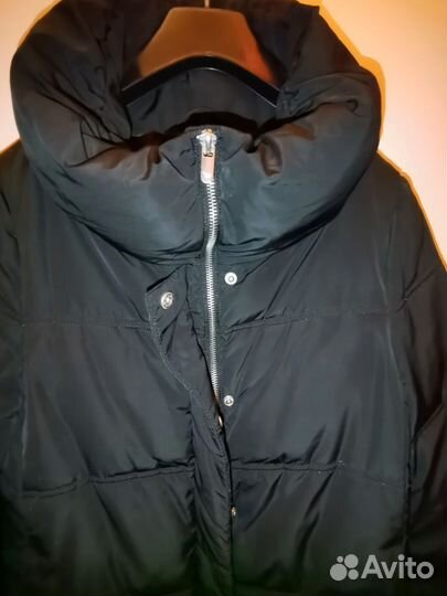 Пуховик лёгкий черный женский