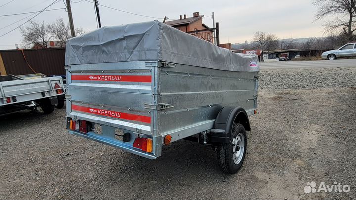 Легковой Крепыш 2.5/1.3 с 2мя бортами и тентом