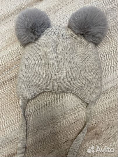 Шапка для малыша зимняя 42-44