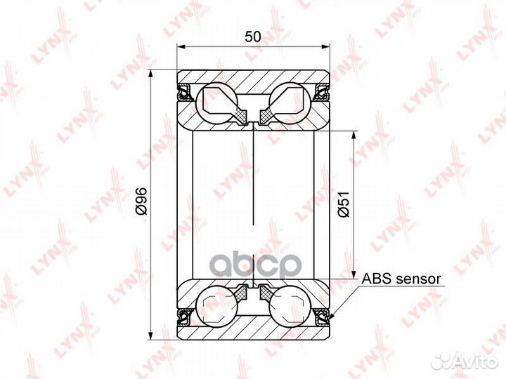 Комплект подшипника ступицы колеса перед/зад