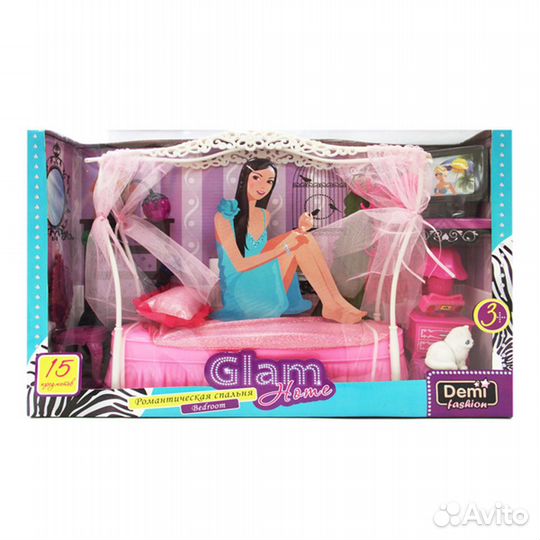 Кубики.Коляска детский телефон. Спальня для куклы