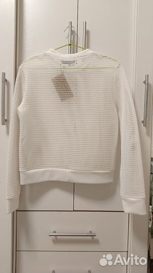 Свитшот белый из неопрена в дырочку