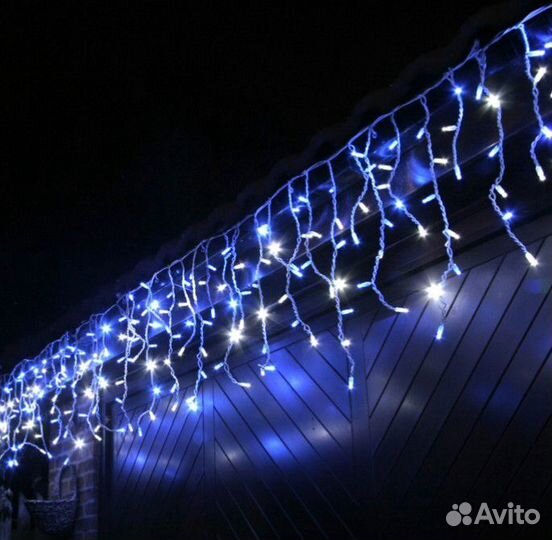 Гирлянда бахрома 6 метров, бахрома 12 метров