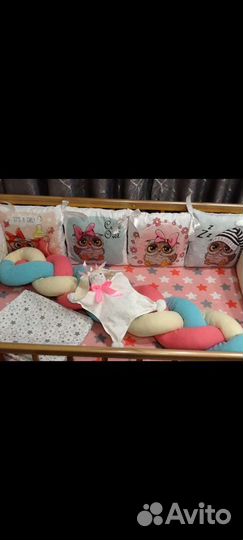 Бортики в детскую кроватку новые