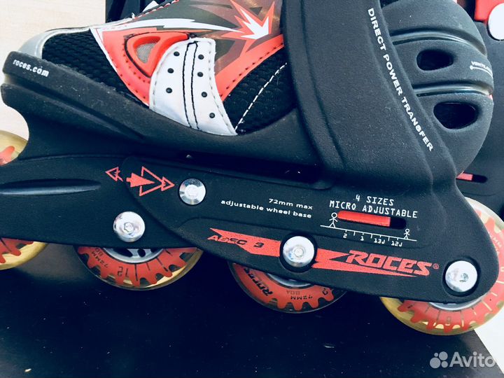 Новые Коньки раздвижные роликовые Roces Flash 3.0