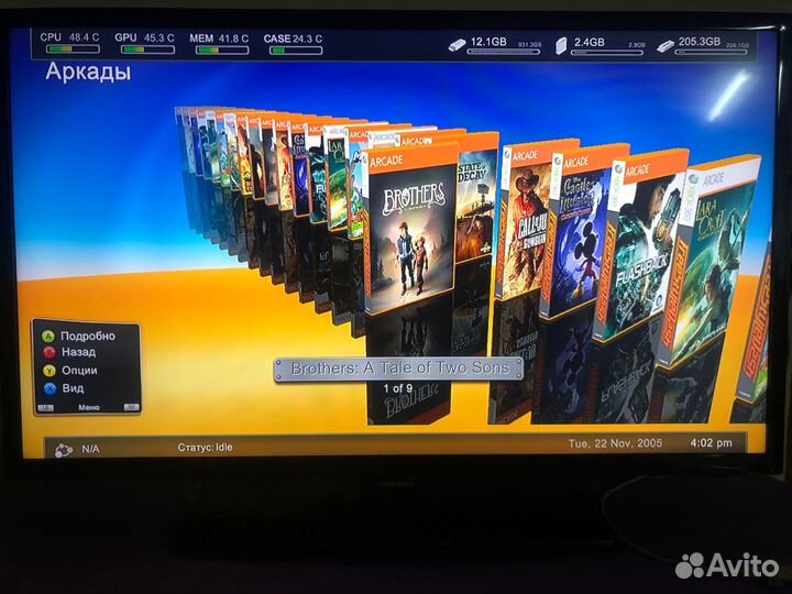 Xbox 360 прошитый freeboot+TV Samsung 32d